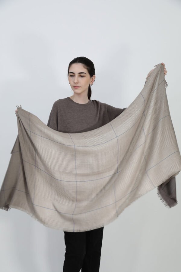 ASHWOOD CHECK ITALIAN CASHMERE SCARF - Image 2