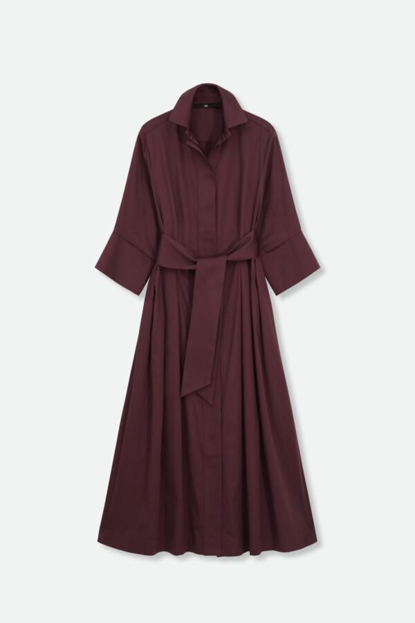DRIFT DRESS IN ITALIAN SATEEN COTTON - Image 4