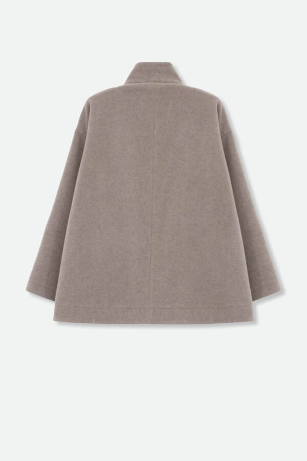 ELENA ITALIAN VIRGIN WOOL & GOOSE DOWN TWO PIECE COAT SET IN TAUPE - Image 5