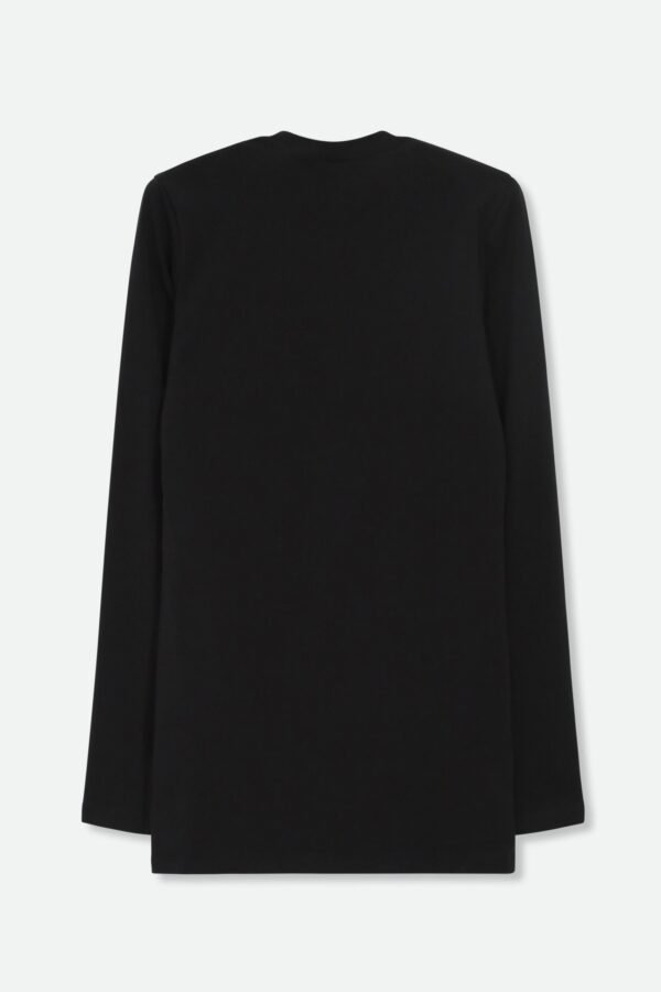 LONG SLEEVE CREW WITH THUMBHOLES IN PIMA COTTON STRETCH - Image 3