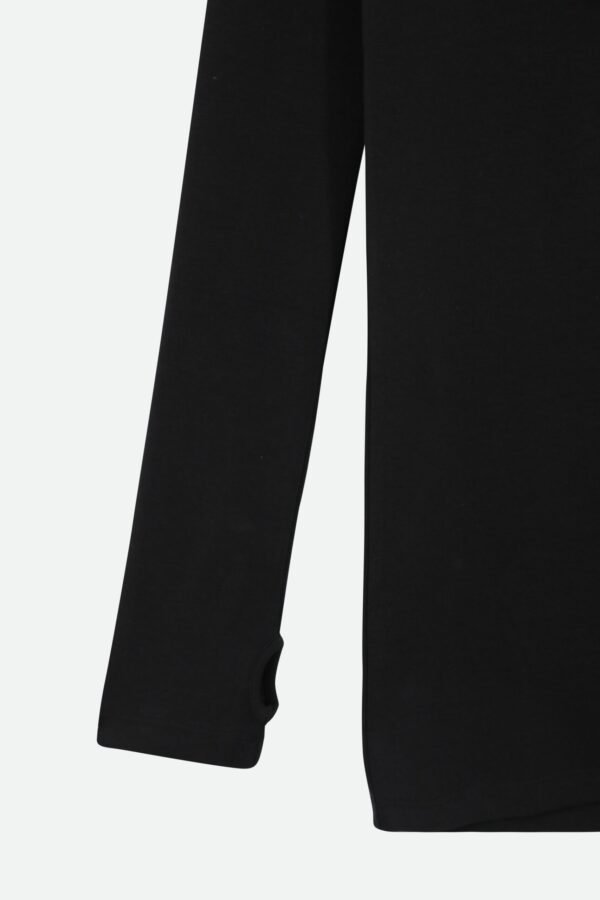 LONG SLEEVE CREW WITH THUMBHOLES IN PIMA COTTON STRETCH - Image 2
