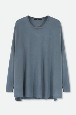 MATTEO OVERSIZED LONG SLEEVE CREW IN FINE ITALIAN MERINO