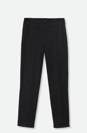 PALLAS BACK SLIT BLACK DENIM PANT