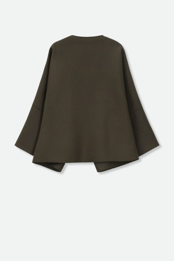 PELLERYN JACKET IN ITALIAN WOOL IN MILITARY GREEN - Image 2