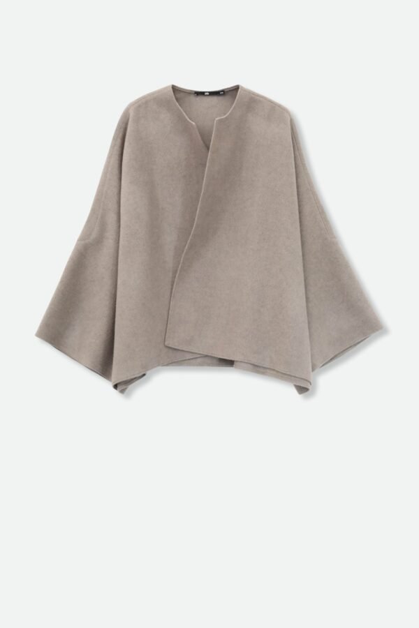 PELLERYN JACKET IN ITALIAN WOOL IN TAUPE - Image 3