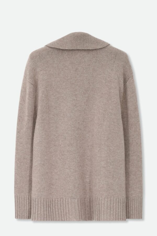 ROUEN POLO NECK SWEATER IN CASHMERE MERINO 4 PLY KNIT - Image 6