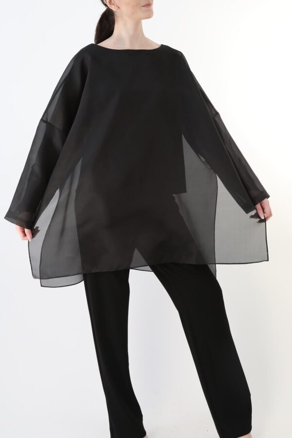 SAMIRA ONE-SIZE TUNIC IN SILK ORGANZA - Image 8