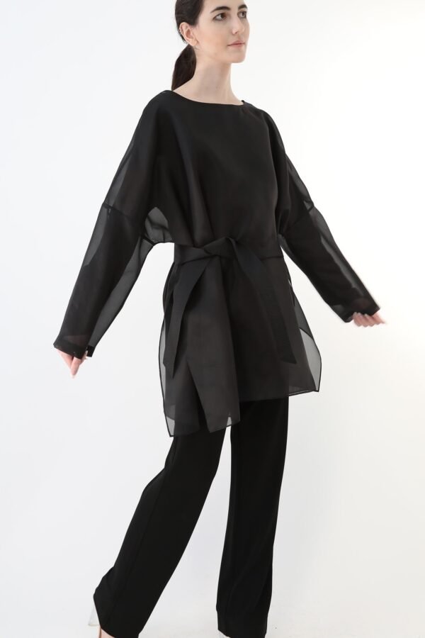 SAMIRA ONE-SIZE TUNIC IN SILK ORGANZA - Image 7