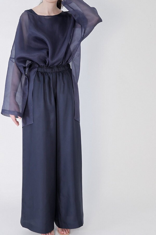 SAMIRA ONE-SIZE TUNIC IN SILK ORGANZA - Image 4